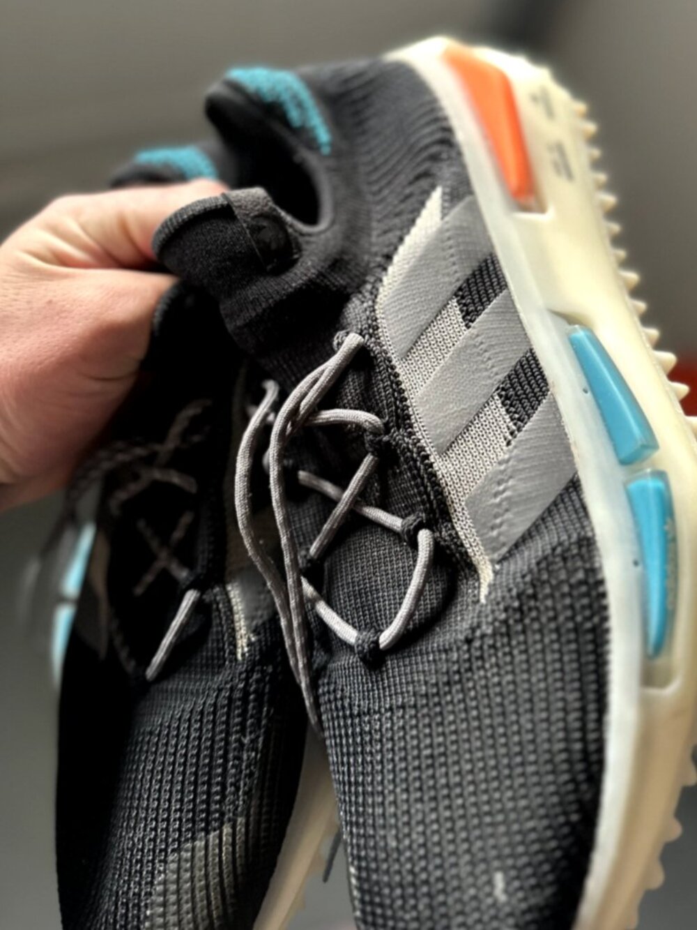 adidas originals NMD_S1 Black Teal Orange - size 11.5